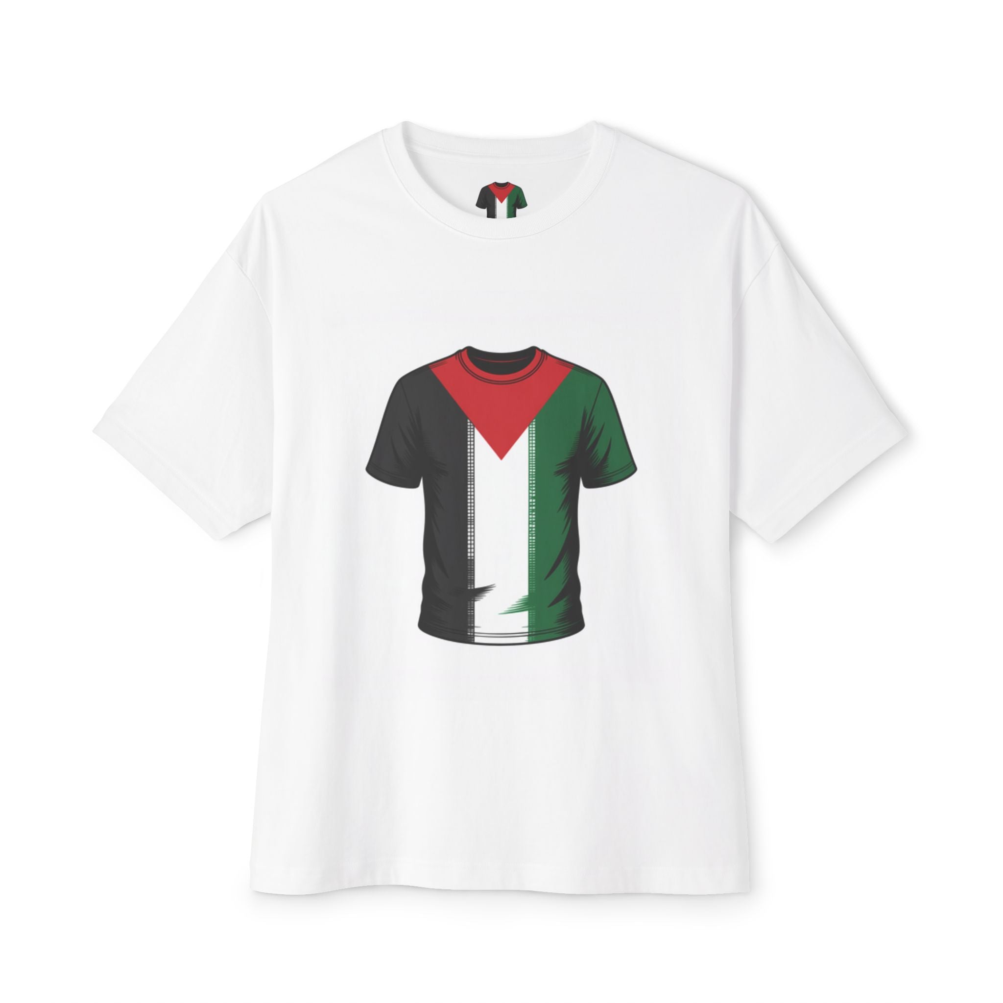 A Palestinian Flag shaped on Tshirt