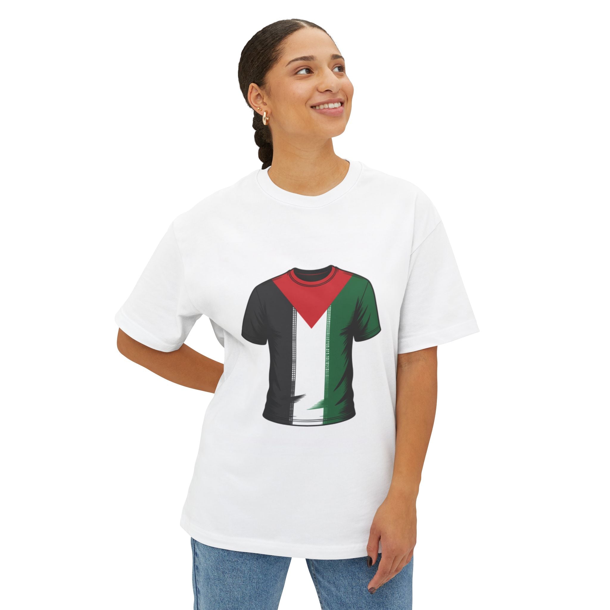 A Palestinian Flag shaped on Tshirt